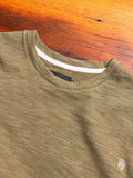 Slub Long Sleeve T-Shirt in Olive F18