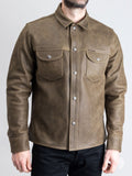 Copeland Leather Jacket in Green