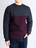 "Talon" Crewneck Sweater in Merlot
