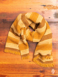 Wool Scarf in Brown Stripe