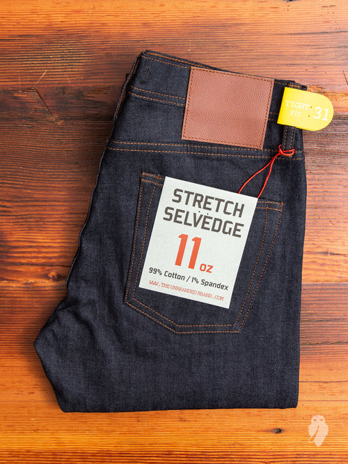 UB422 11oz Stretch Selvedge Denim  - Tight Fit