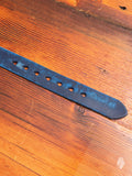 6210 Wild Leather Belt in Navy