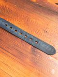 6210 Wild Leather Belt in Dark Navy