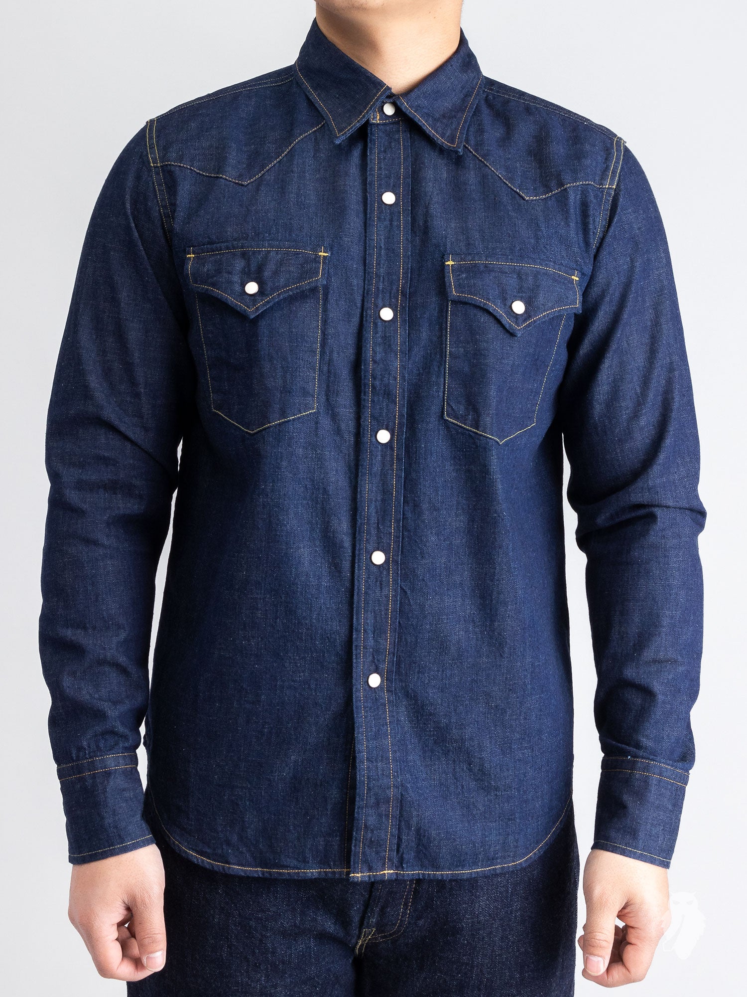 8oz Denim Western Shirt in Indigo – Blue Owl Workshop 8oz Denim Western Shirt in Indigo – Blue Owl Workshop