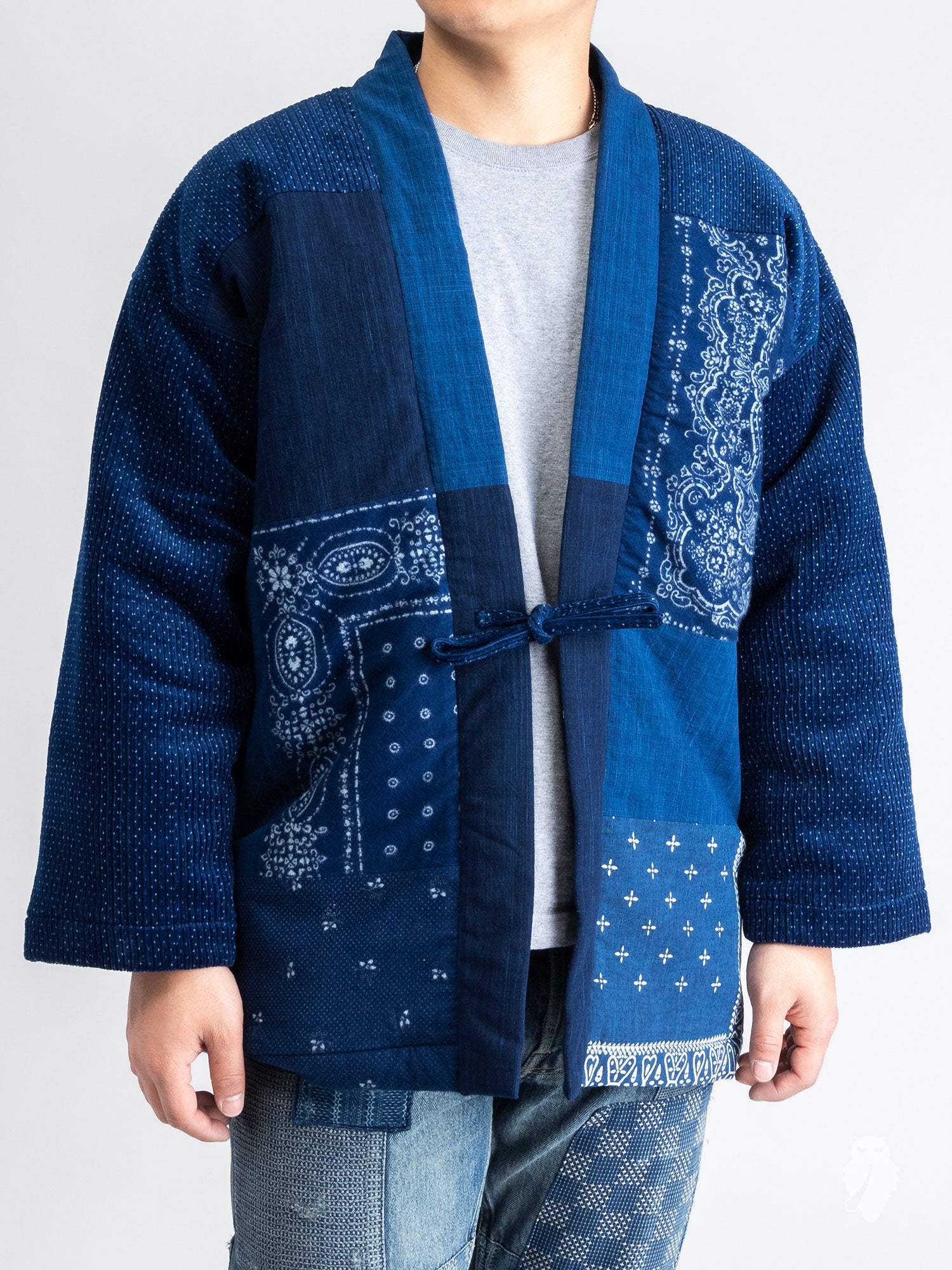 Patchwork Hanten Haori Jacket in Indigo – Blue Owl Workshop