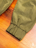 Hooded Track Jacket in Crisp Olive