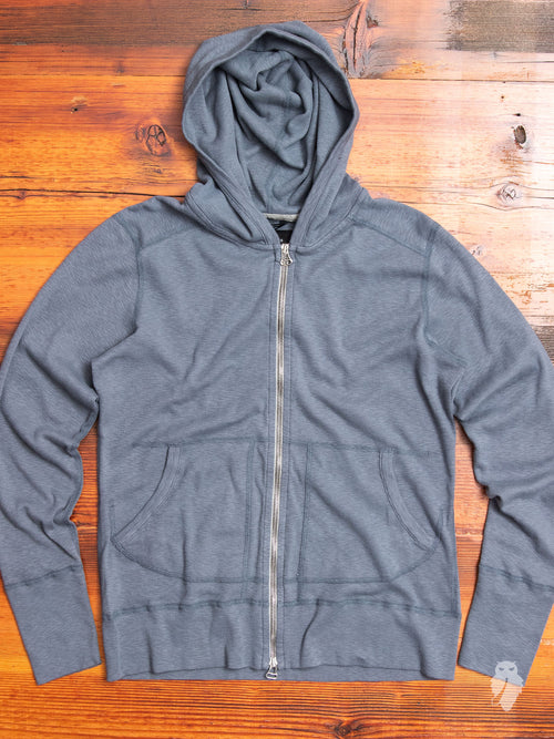 1x1 Slub Zip Hoodie in Shadow