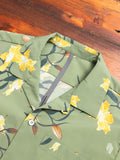 Tailored Hawaiian Shirt in Yellow Flowers