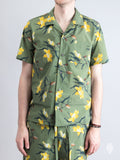 Tailored Hawaiian Shirt in Yellow Flowers