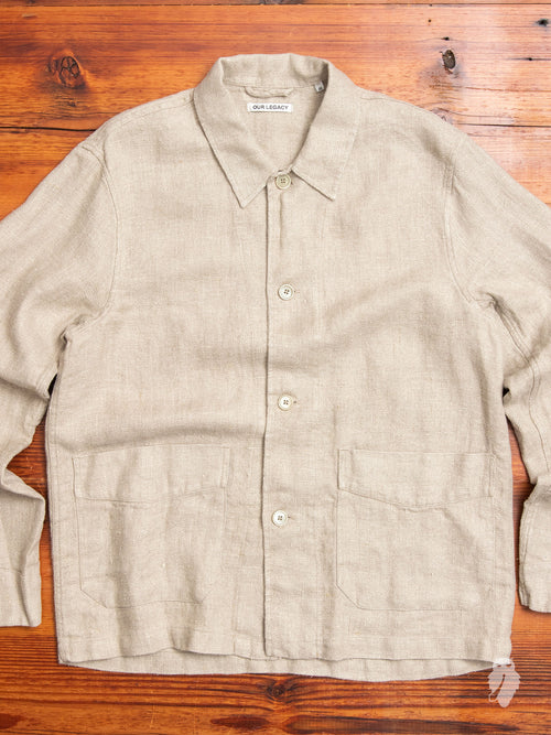 Box Archive Jacket in Raw Herringbone