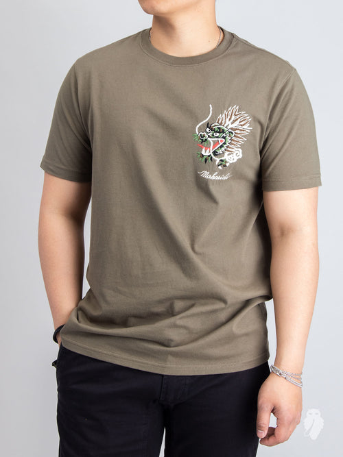 "Ghost" T-Shirt in Maha Olive