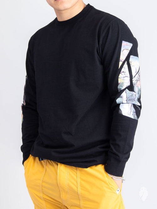 "Heaven & Hell" Long Sleeve T-Shirt in Black