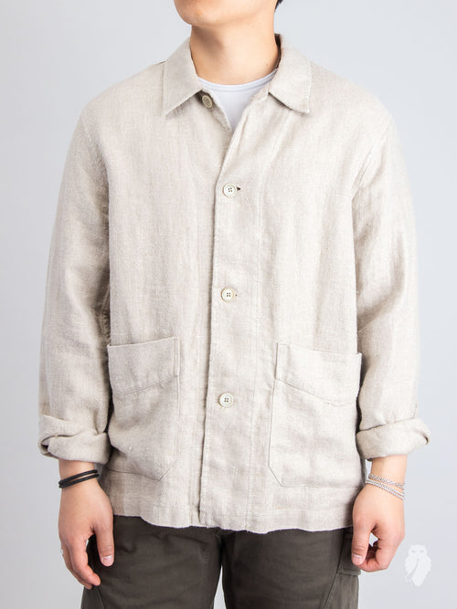 Box Archive Jacket in Raw Herringbone