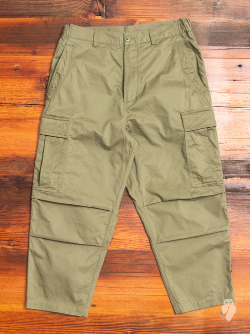 Cropped Cargo Pants in Maha Olive
