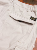Cropped Cargo Pants in Stone