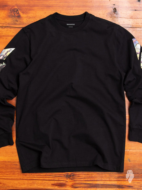 "Heaven & Hell" Long Sleeve T-Shirt in Black