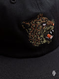 Leopard 6-Panel Hat in Black