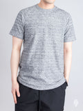 Loop Knit Raglan T-Shirt in Static Black