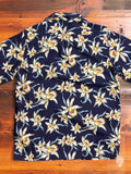 Floral Hawaiian Shirt in Navy