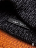 Wool Knit Watch Cap in Charcoal 2018