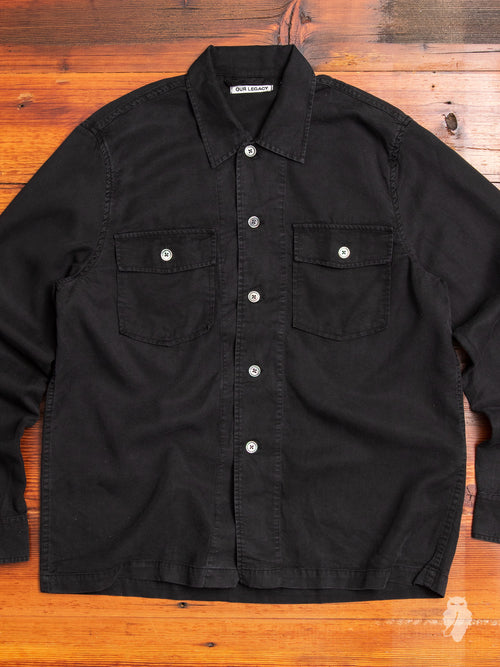 Chamois Shirt in Black