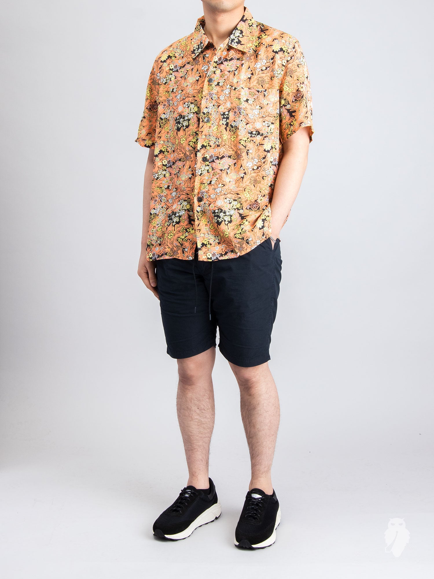 ourlegacy box shirt 花柄　シースルー Our Legacy - Box Shirt Shortsleeve Melting Flowers Print