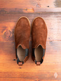 Hand Sewn Chelsea Boot in Brown Suede