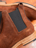 Hand Sewn Chelsea Boot in Brown Suede
