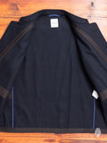 Mandarin Collar Jacket in Navy