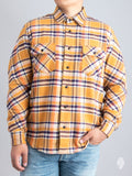 Bryson Flannel Shirt in Mustard/Navy