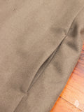 Cashmere Melton Stand Collar Coat in Khaki