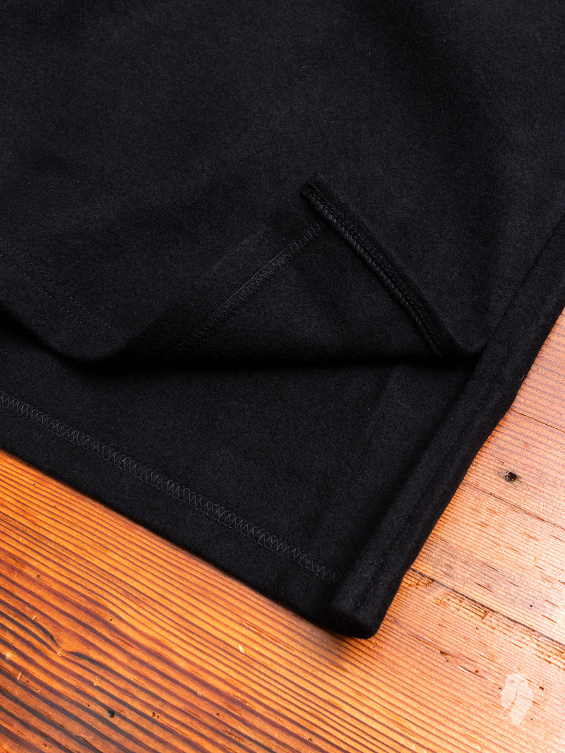 Cashmere Drop Shoulder Sweater in Black