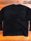 Cashmere Drop Shoulder Sweater in Black