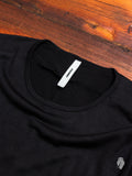 Wool Long Sleeve T-Shirt in Black