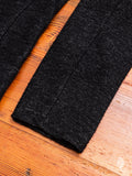 Slub Weave Stole Collar Blazer in Black