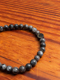 Gemstone Stretch Bracelet in Black Labradorite