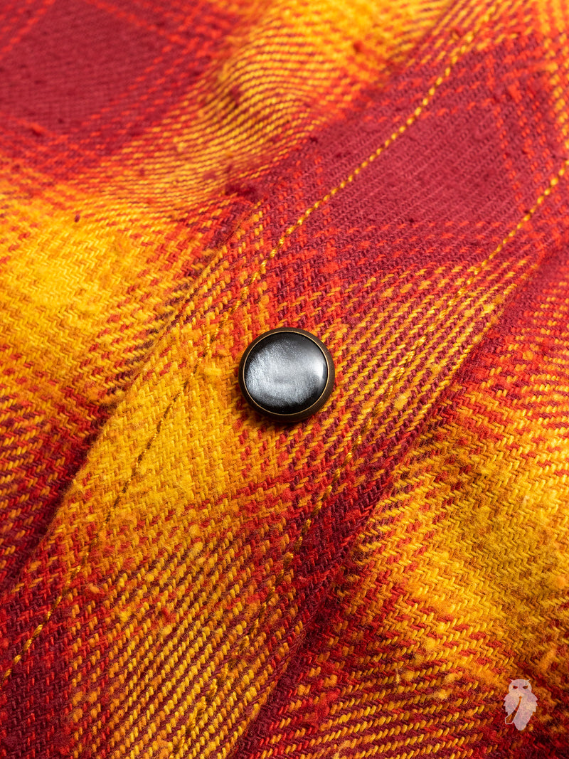 Dawson Selvedge Flannel in Red Rust