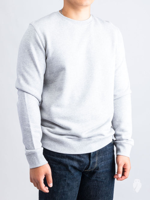 Vagn Crewneck Sweater in Light Grey Melange