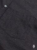 Flecked Button-Down Shirt in Dark Grey