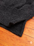 Mockneck Zip Sweater in Charcoal