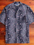 "Minamo Sakura" SS Aloha Shirt in Grey