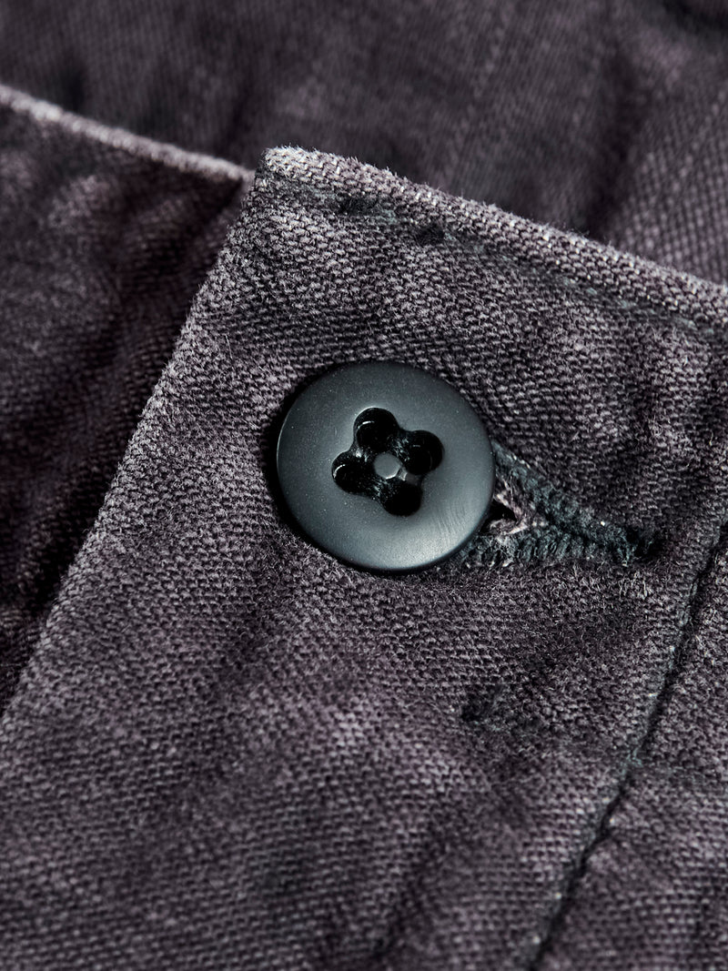 Slim Fatigue Pants in Black Stone