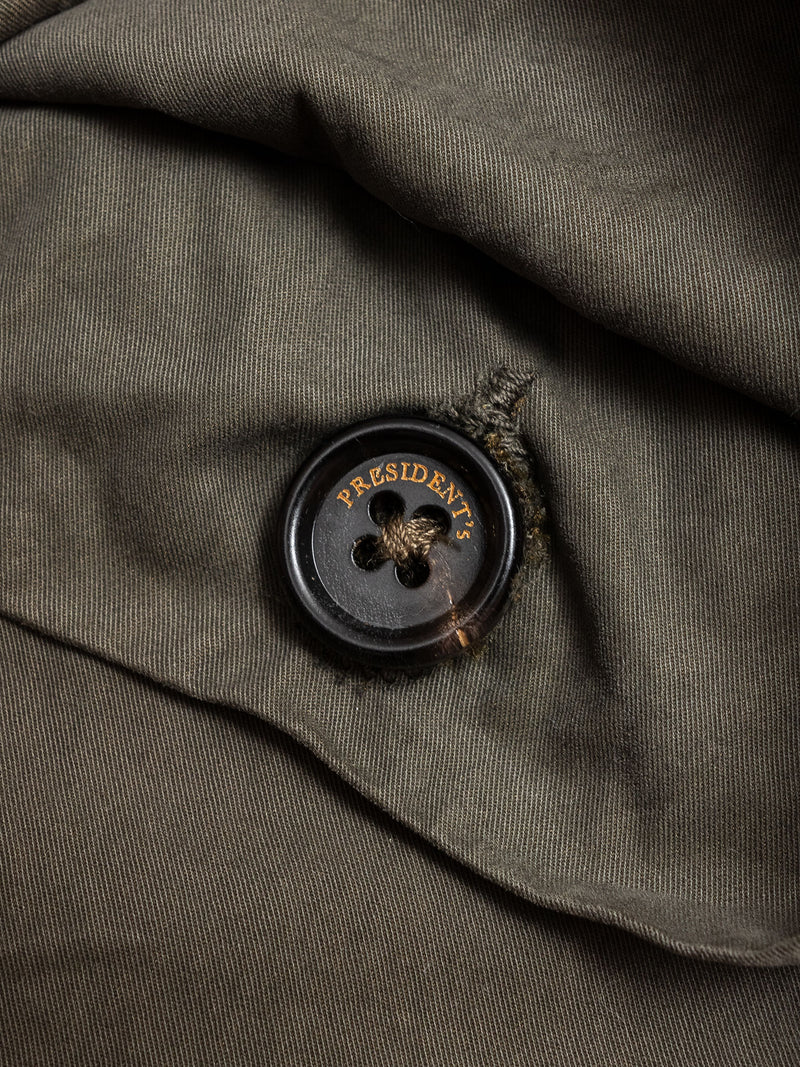 Garment Dyed Cargo Trousers in Army Green