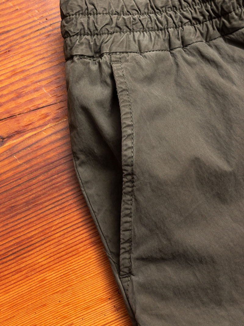 Garment Dyed Cargo Trousers in Army Green