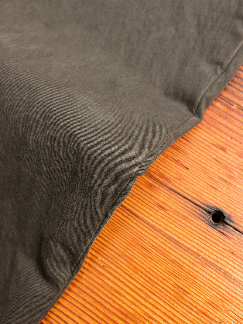 Garment Dyed Cargo Trousers in Army Green