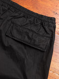 Garment Dyed Cargo Trousers in Black
