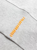 "Shrike" Embroidered Crewneck Sweater in Grey