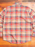 "Vespa P's" Check Flannel in Red