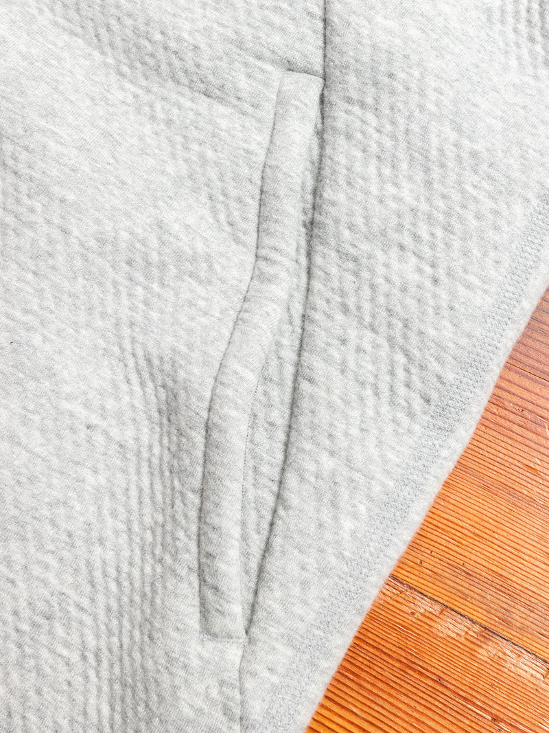 Cabin Fleece Zip Hoodie in Heather Grey