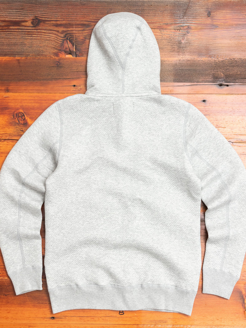 Cabin Fleece Zip Hoodie in Heather Grey
